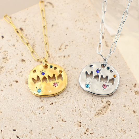 Guardian Tarot Card Necklace - MAMA / LOVE / MOM Charms