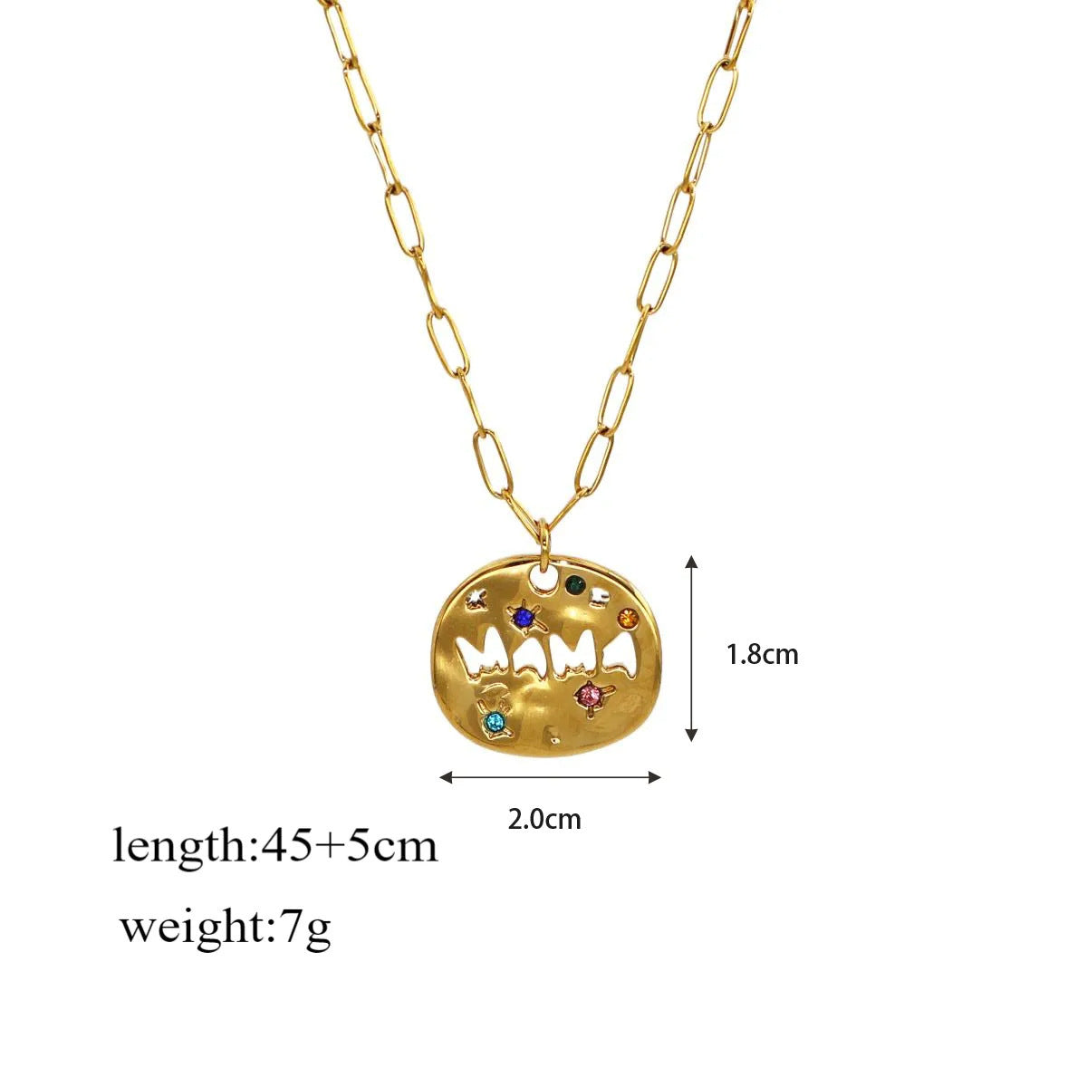 Guardian Tarot Card Necklace - MAMA / LOVE / MOM Charms