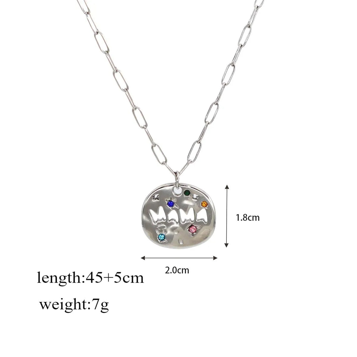 Guardian Tarot Card Necklace - MAMA / LOVE / MOM Charms